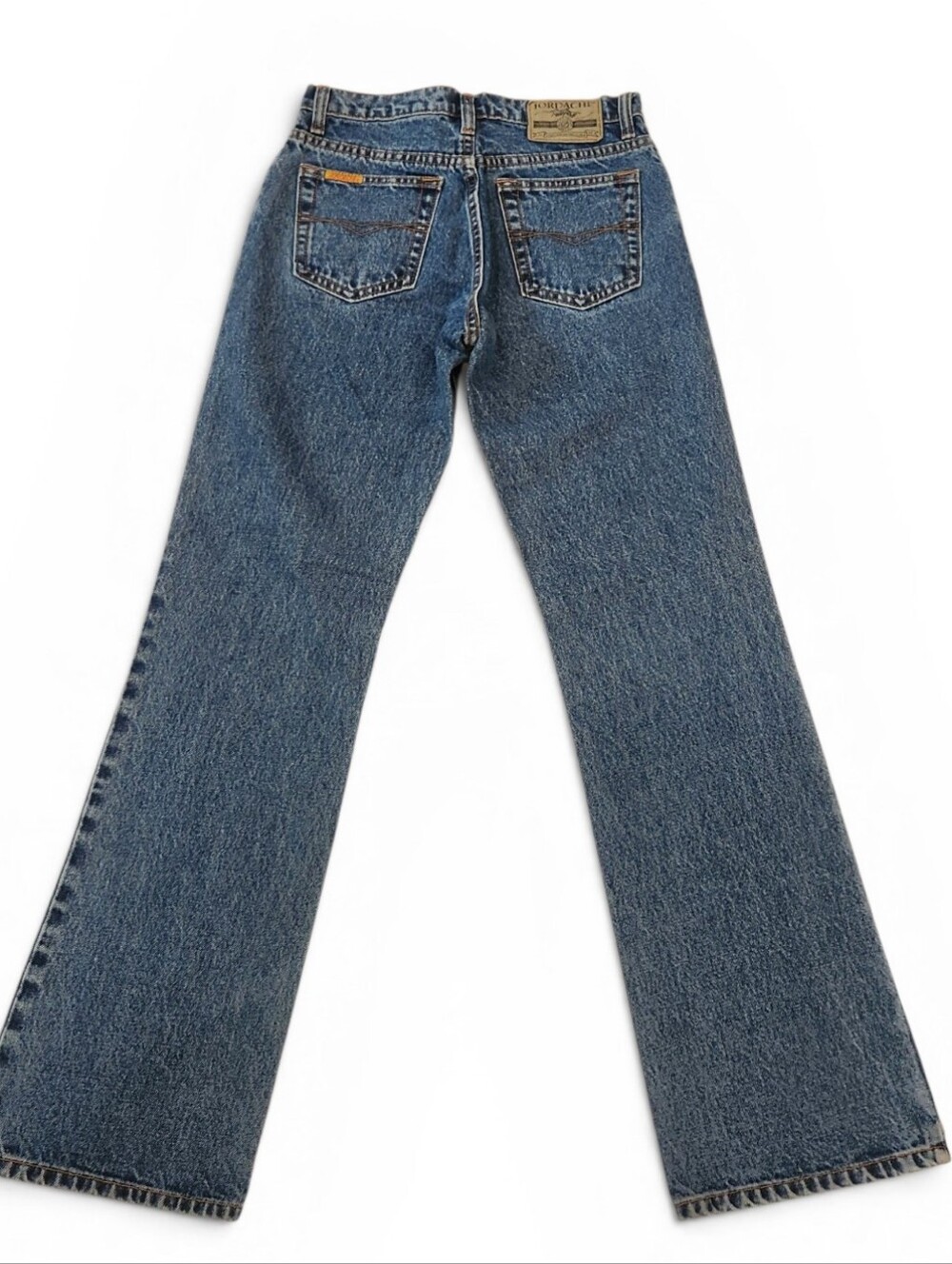 Vintage Jordache Mint Condition Medium Blue Flare Jeans 100% Cotton Size 3/4